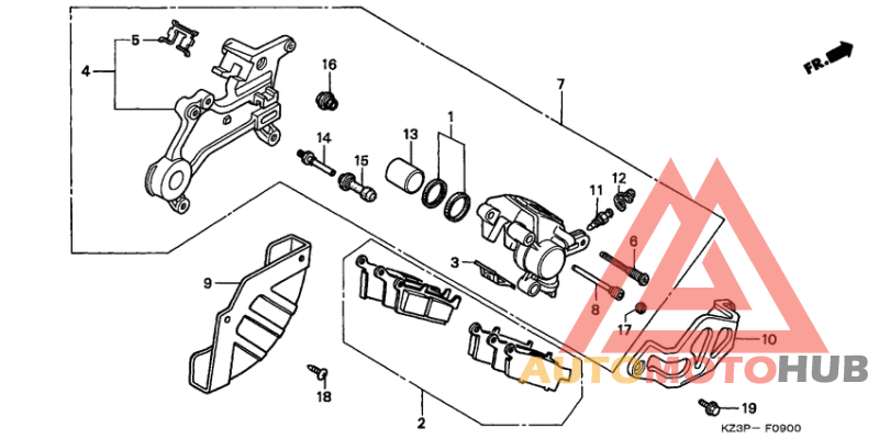 Задний суппорт