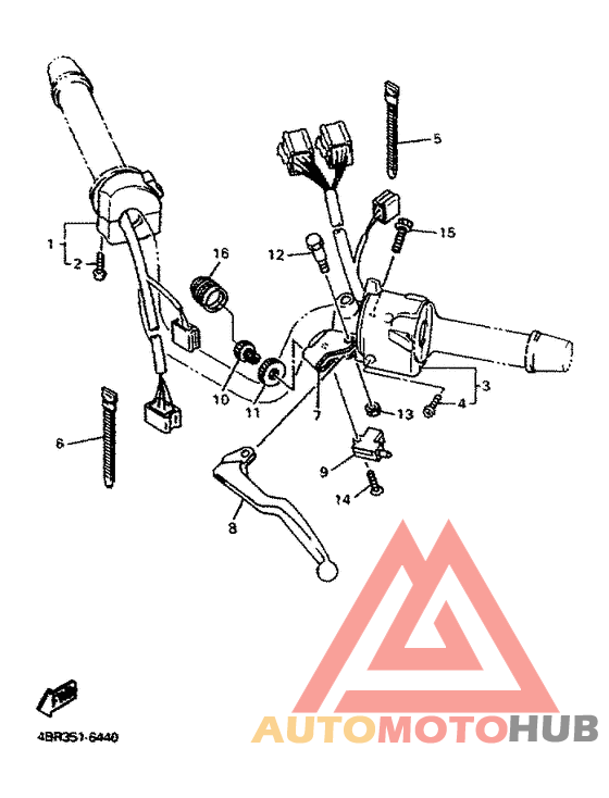 Handle switch . lever