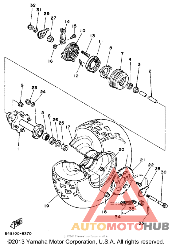 Переднее колесо