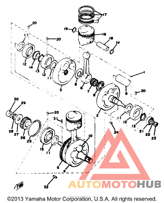Crank-piston
