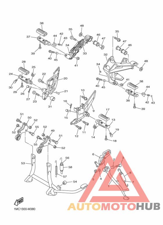 Support & repose pied