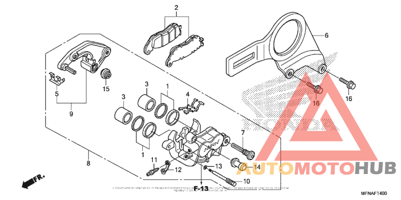 Задний суппорт