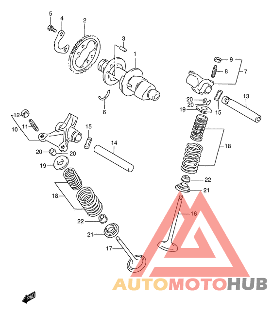 Распределительный вал-клапаны