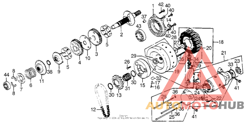 Alternator + starter motor