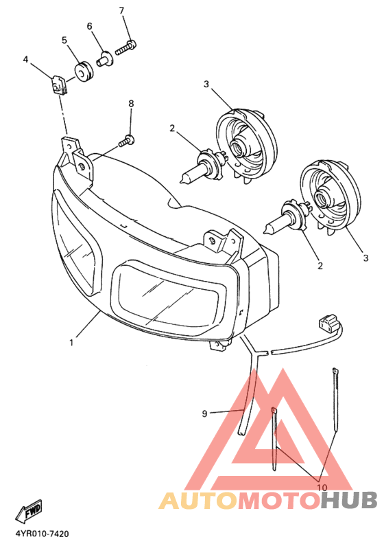 Headlight assy