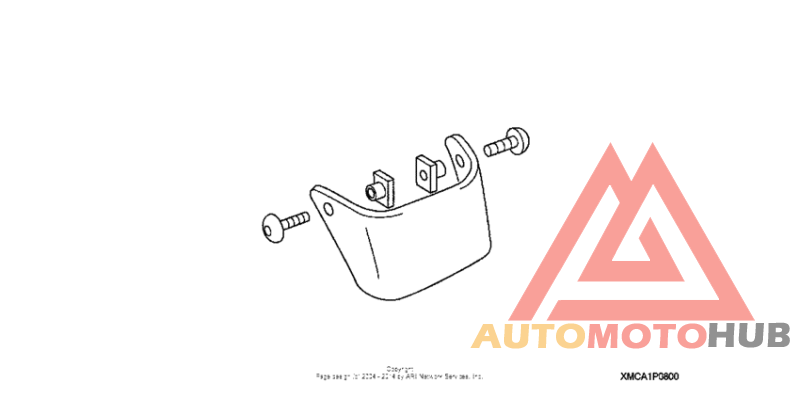 Front fender extension (chrome)