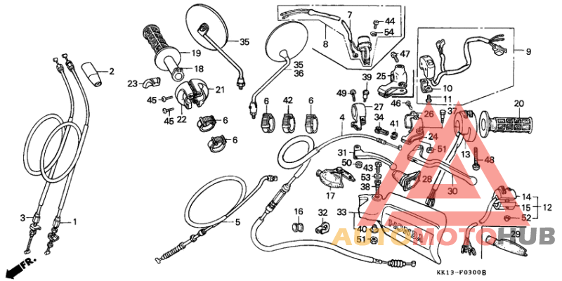 Handle lever/switch/cable