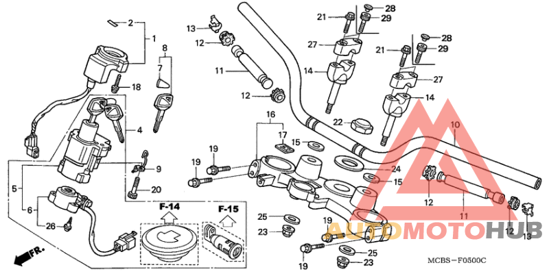 Handle pipe/top bridge