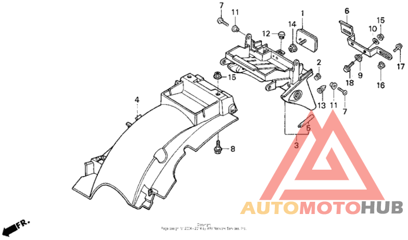 Задний бампер