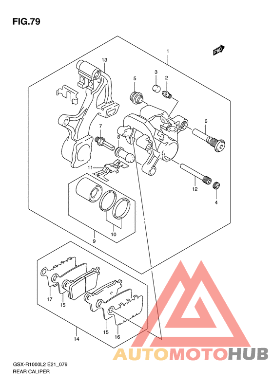 Задний суппорт