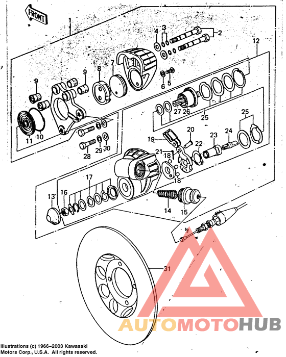 Передний суппорт
