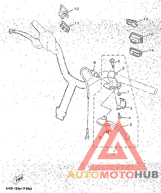 Handle switch. lever