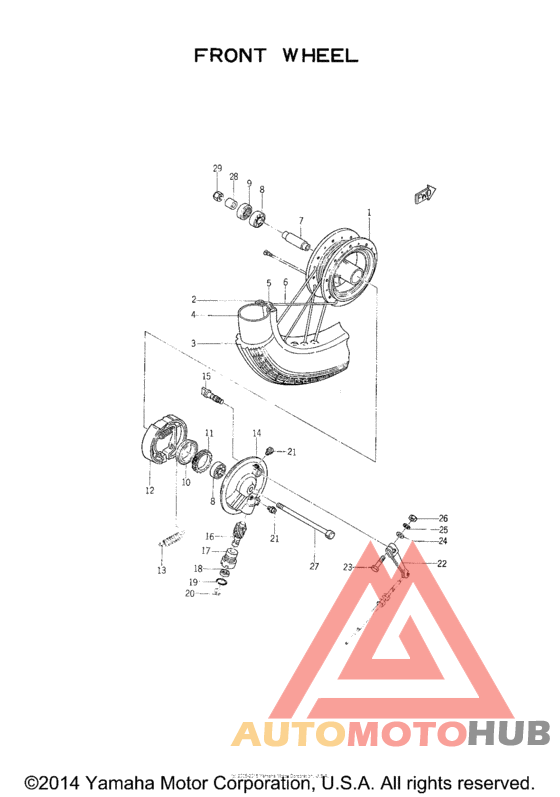Переднее колесо
