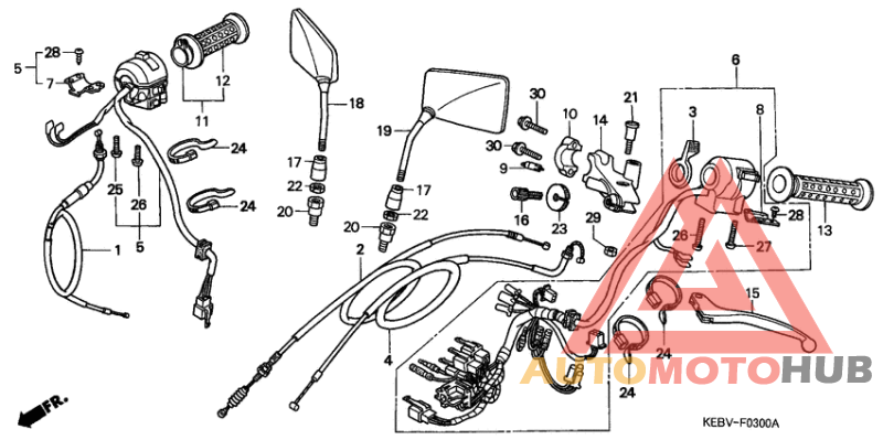 Handle lever/switch/cable