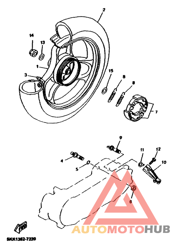 Переднее колесо