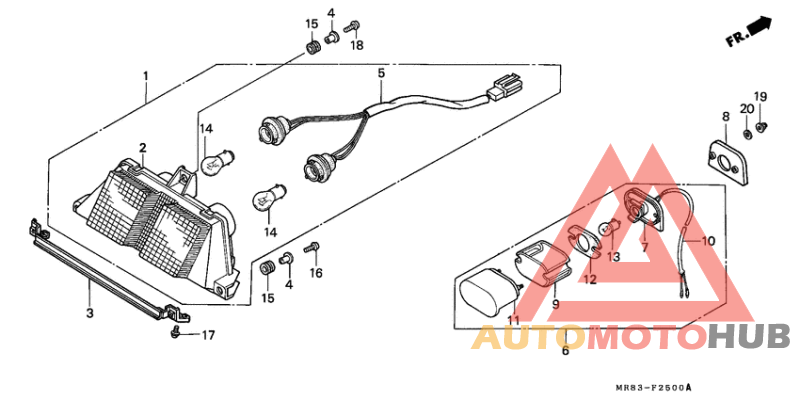 Taillight unit ass`y