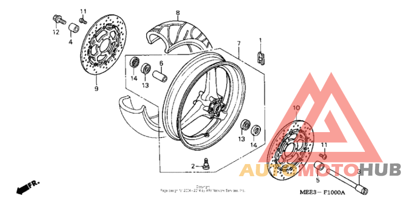 Переднее колесо