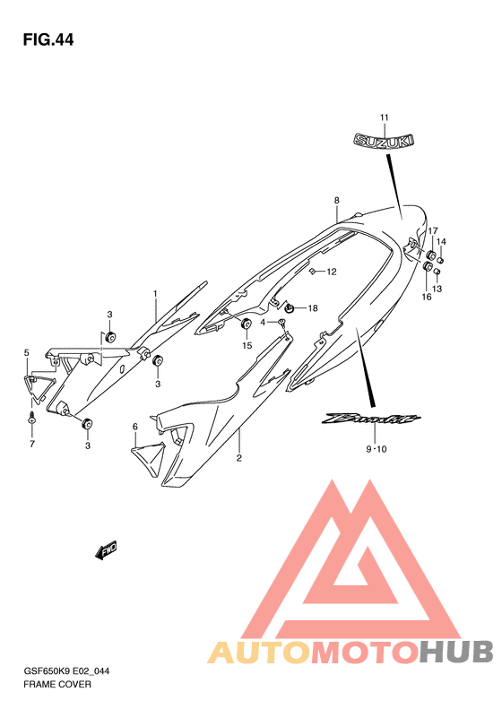 Обтекатель задний