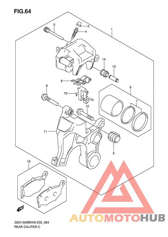 Задний суппорт