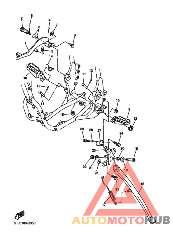 Support & repose pied