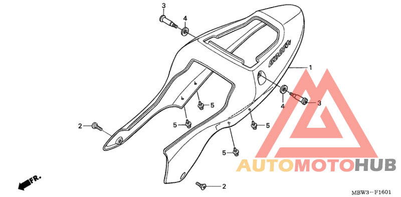 Задний обтекатель