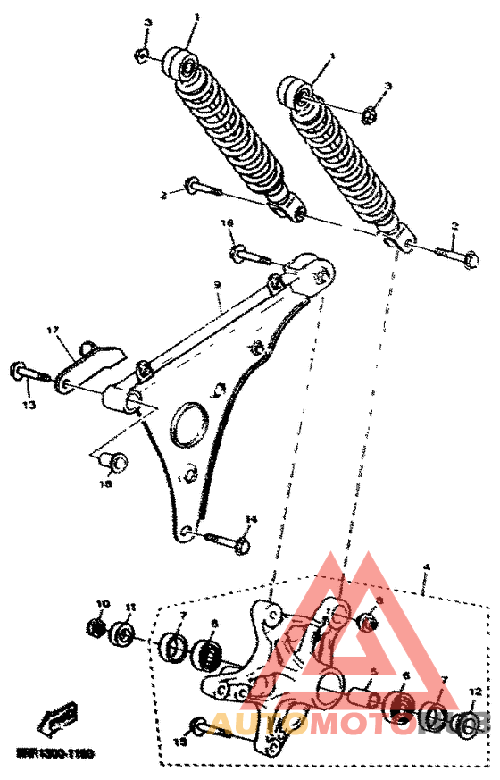 Rear arm. suspension