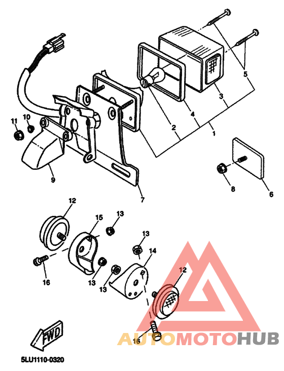 Taillight unit ass`y