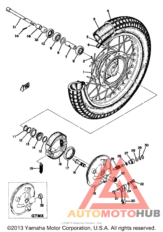 Переднее колесо