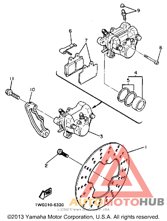 Задний суппорт