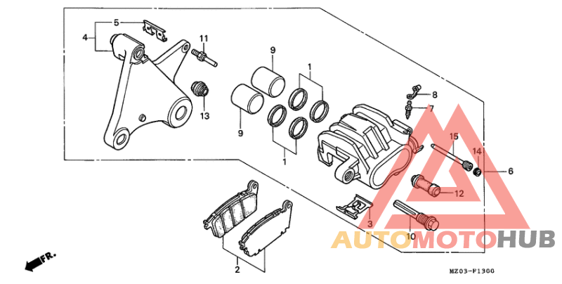 Задний суппорт