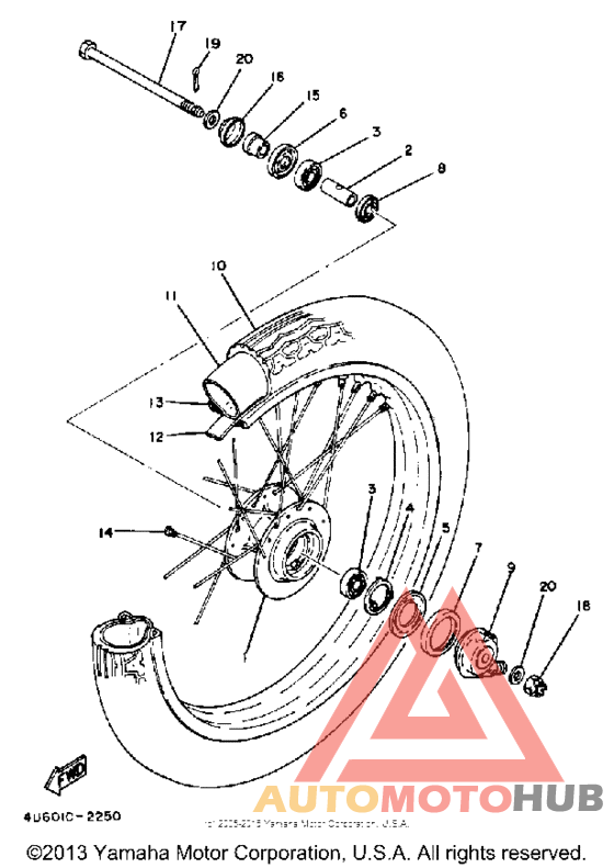 Переднее колесо