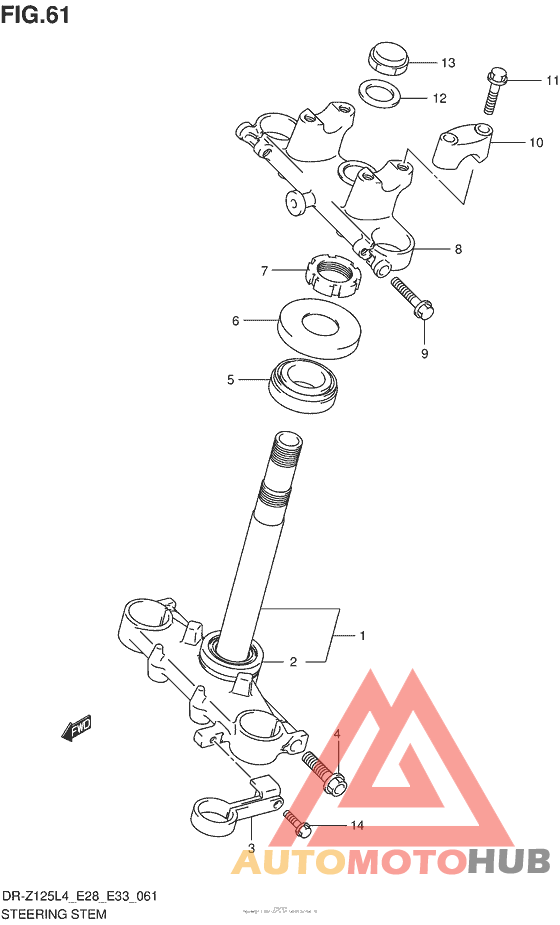 Steering Stem (Dr-Z125Ll4 E33)