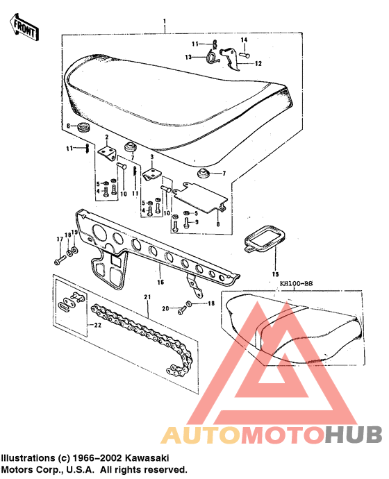 Seat/chain cover/chain