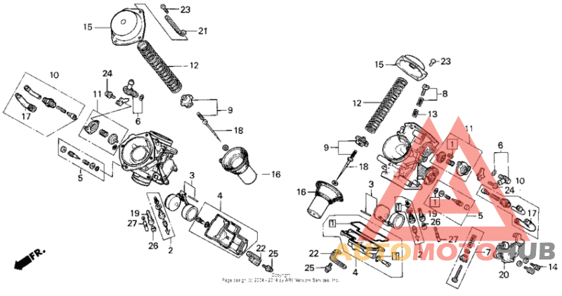 Компоненты карбюратора