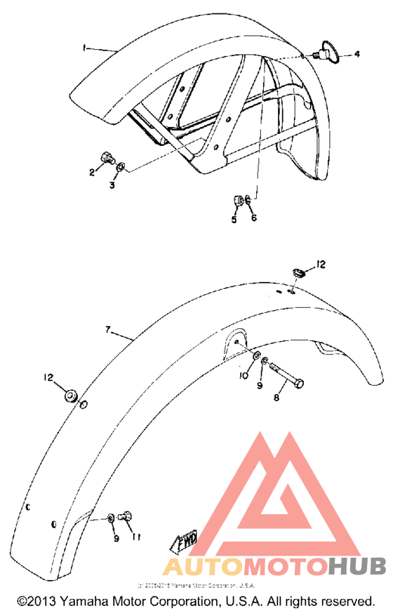 Front fender - rear fender
