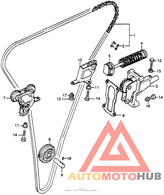 Cam chain + tensioner