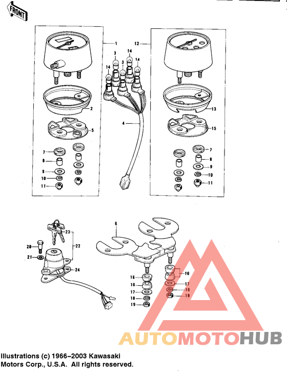 Meters/ignition switch