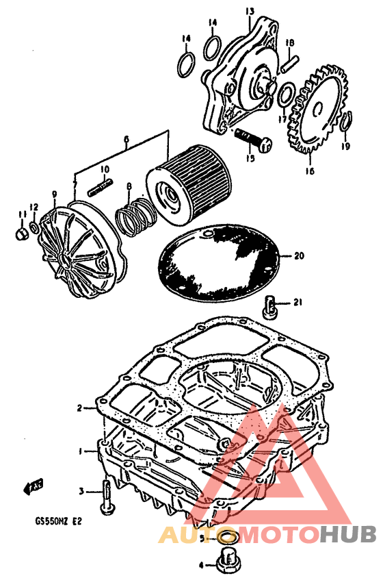 Oil pump-oil filter