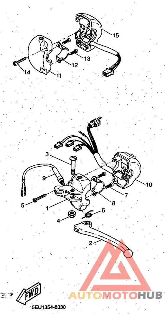 Handle switch. lever
