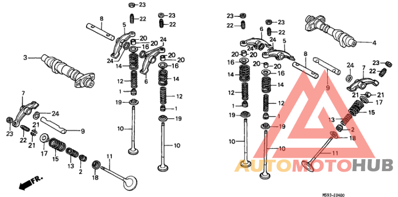 Распред вал/клапана