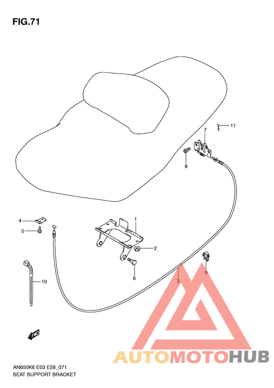 Seat support bracket