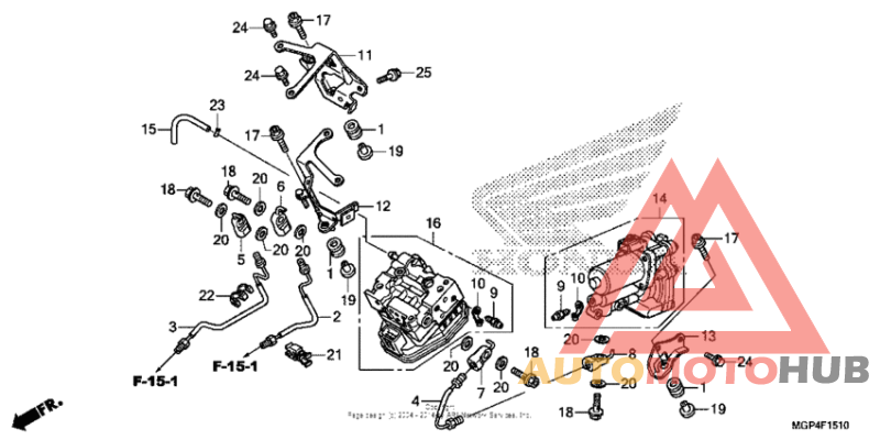 Rear power unit + rear valve unit