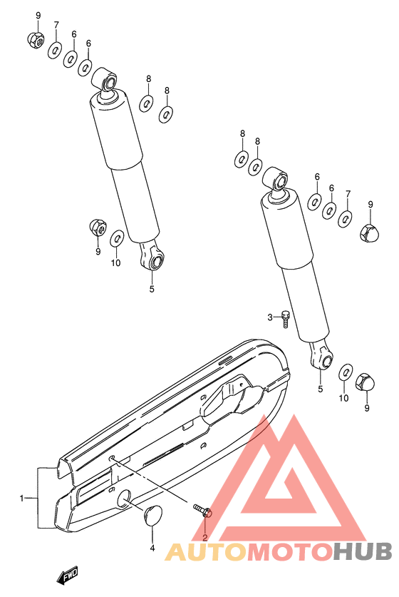 Задние амортизаторы