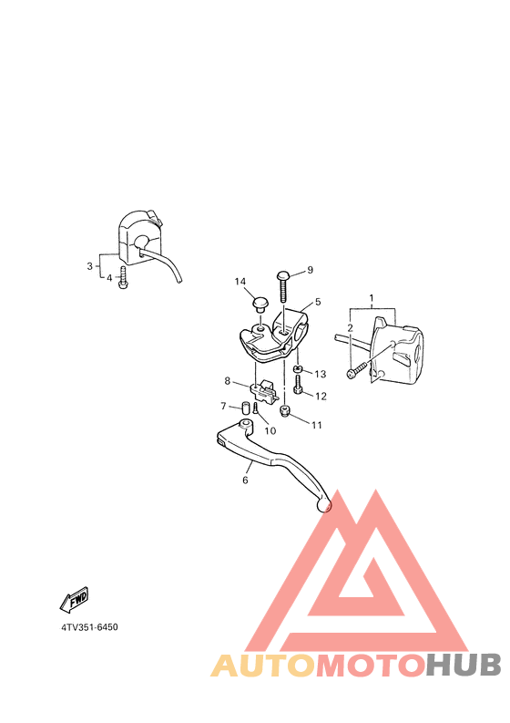Handle switch. lever