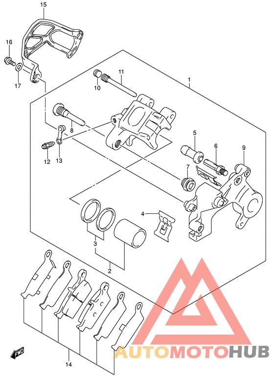 Задний суппорт