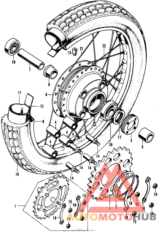 Переднее колесо