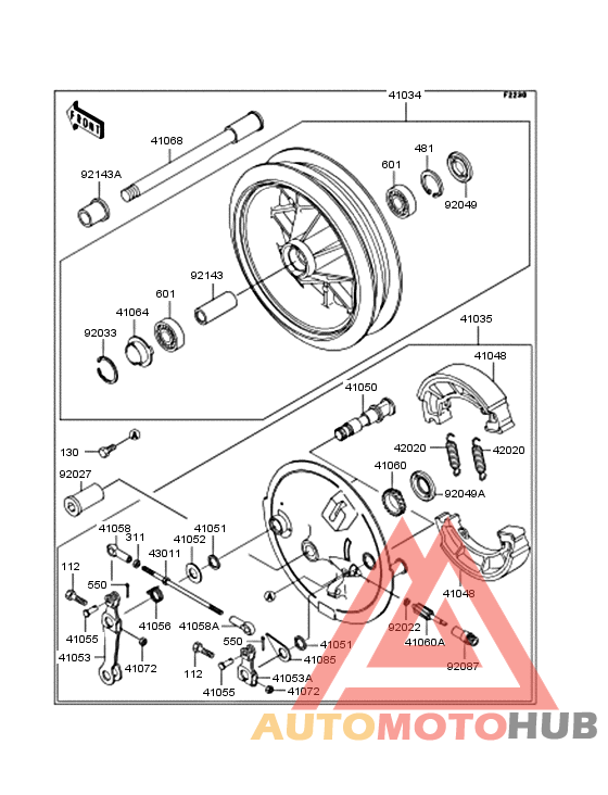 Переднее колесо