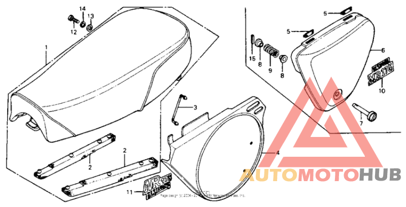 Seat + side cover