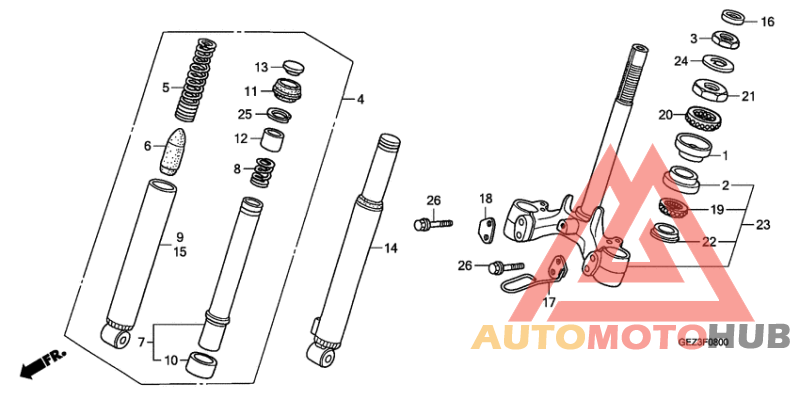Front fork/front cushion