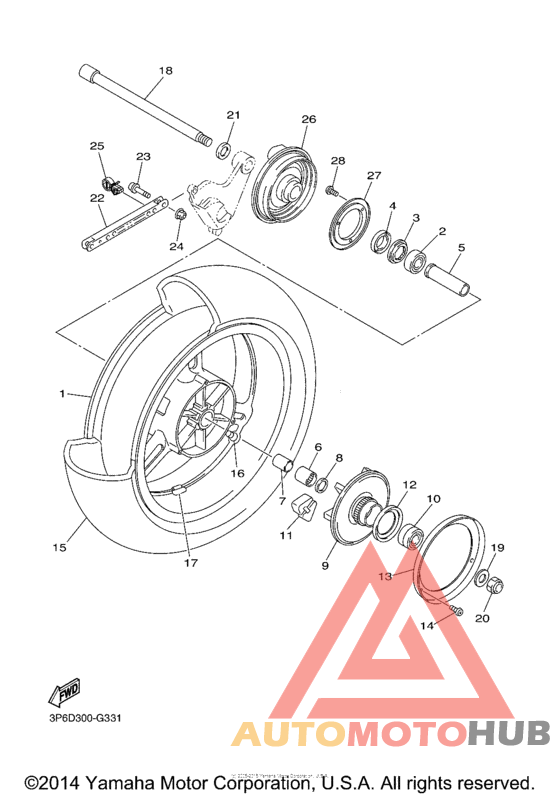 Переднее колесо